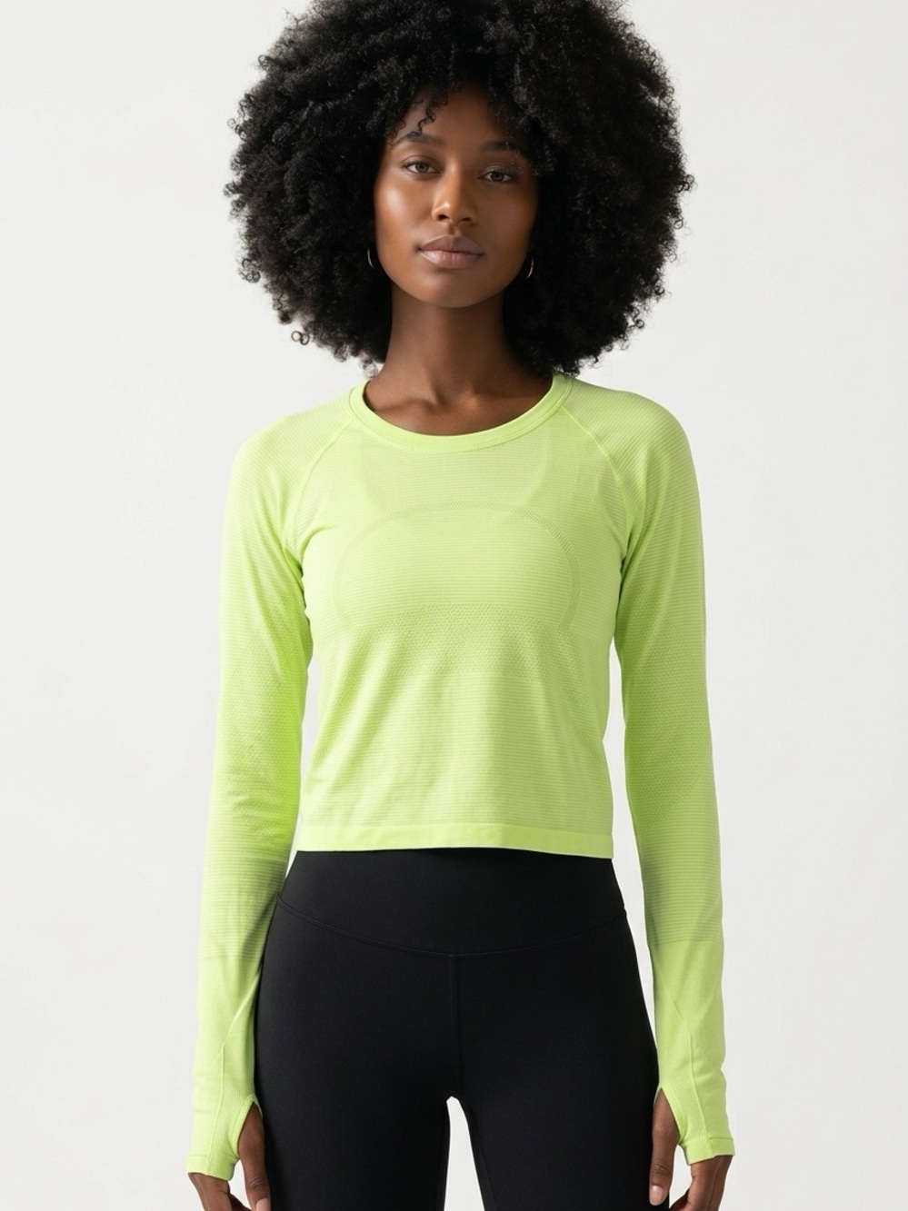LULULEMON | Neon Lemon Lime Long-Sleeve Swiftly Top Women’s Size 10